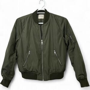 Ashley by 26 international bomber jacket lightweight military green utility M